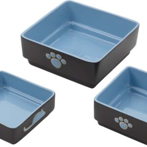 Spot Ethical Four Square Dish Cat Blue 5In
