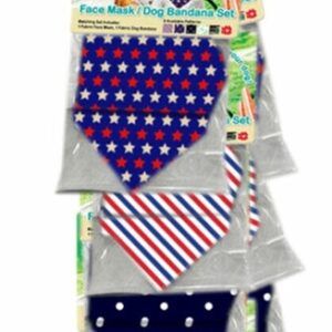 Spot Face Mask and Dog Bandana Set Assorted 12 Piece