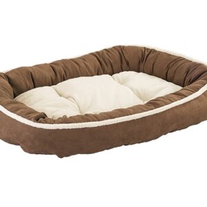 Spot Ethical Pet Shearling Oval Cuddler 31 Inch Chocolate