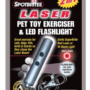 Spot Laser Original 2 in 1 Dog Toy Laser Toy Silver One Size