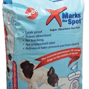 Spot X Marks The Spot Puppy Training Pads White 50 Pack 22 in x 22 in