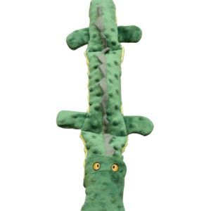 Skinneeez Extreme Dog Toy Triple Squeaker Croc 25 in