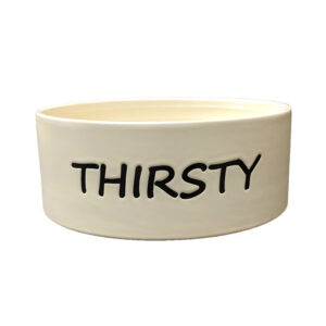 Spot Thirsty Dog Bowl Tan 7 In