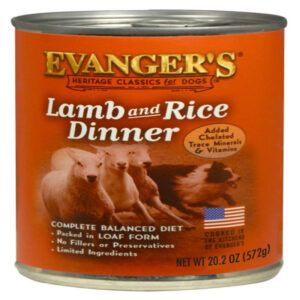 Evangers Heritage Classic Lamb and Rice Dinner Canned Dog Food 12Ea/20.2 Oz, 12 Pk