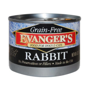 Evanger's Grain-Free Rabbit Canned Dog & Cat Food 6 oz 24 Pack