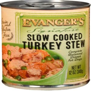 Evangers Signature Series Slow Cooked Turkey Stew Canned Dog Food 12Ea/12 Oz, 12 Pk
