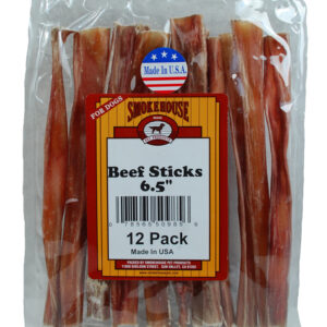 Smokehouse USA Made Beefy Sticks Dog Treats 6.5 in 12 Pack