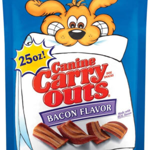 Canine Carry Outs Bacon Dog Treats 25 Oz