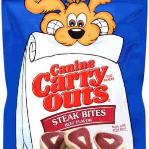 Canine Carry Outs Steak Bites Dog Treats 5 Oz