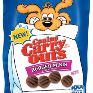 Canine Carry Outs Burger Minis Beef Flavor Dog Treats 25 Oz