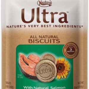 Ultra All Natural Biscuits Healthy Skin and Coat Blend With Natural Salmon Meal and Sunflower Oil 16 Oz.