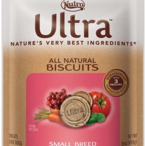 Ultra All Natural Biscuits Superfood Blend Small Breed Formula Dog Treats 16 Ounces