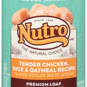 Nutro Products Chicken, Rice and Oatmeal Recipe Canned Dog Food 12Ea/12.5 Oz, 12 Pk