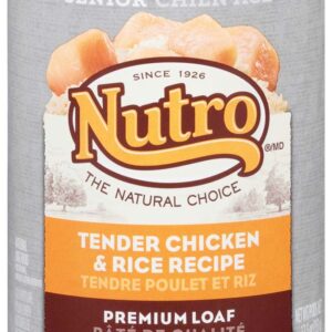 Nutro Tender Chicken and Rice Recipe Can Senior Dog Food 12Ea/12.5Oz