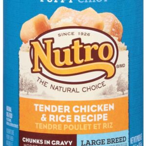 Nutro Tender Chicken and Rice Recipe Can Large Breed Puppy Food 12Ea/12.5Oz