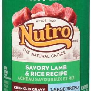 Nutro Savory Lamb and Rice Chunks In Gravy Can Large Breed Puppy Food 12Ea/12.5Oz