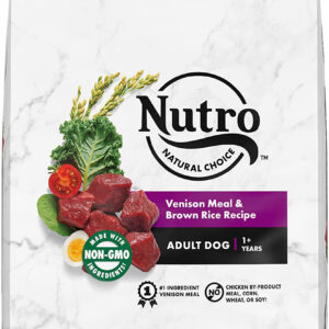 Nutro Products Wholesome Essentials Venison Meal Brown Rice and Oatmeal Recipe 30 Lb