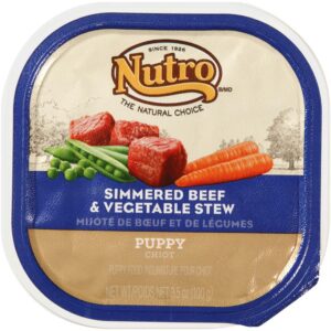 Nutro Products Simmered Beef and Vegetable Stew Puppy Food 24Ea/3.5 Oz, 24 Pk