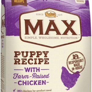 Nutro Max Puppy Recipe With Farm Raised Chicken Dry Dog Food 4 Pounds