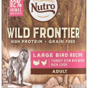 Nutro Wild Frontier Large Bird Turkey Stew Canned Dog Food 12Ea/12.5Oz