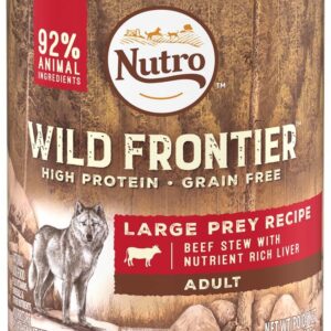 Nutro Wild Frontier Large Prey Beef Stew Canned Dog Food 12Ea/ 12.5Oz