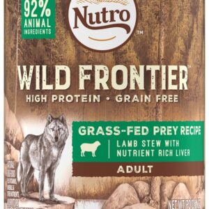 Nutro Wild Frontier Grass Fed Prey Lamb Stew Canned Dog Food 12Ea/ 12.5Oz