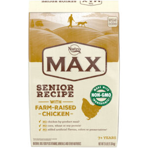 Nutro Products Max Senior Dry Dog Food Chicken, 1ea/25 lb