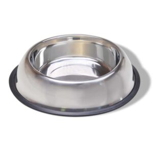 Van Ness Plastics Stainless Steel Non Tip Dog Bowl w/Rubber Ring 16oz