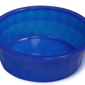 Van Ness Plastics Crock Heavyweight Dish for Dogs Translucent Crock Blue 106 oz Jumbo