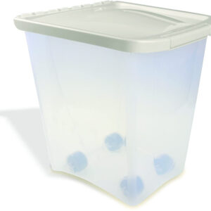 Van Ness Plastics Pet Food Container White, Clear 25 Pounds
