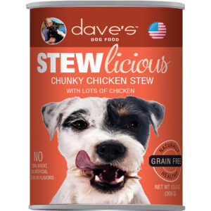 Daves Pet Food Dog Stewlicious Chunky Chicken Stew 13Oz (Case Of 12)