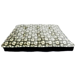 Arlee OrthoLux Bella Orthopedic Mattress Linear Paws Charcoal/Black 45 x 36 x 8 Inch