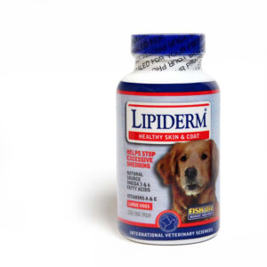 International Veterinary Sciences Lipiderm Gel Caps Supplement For Large Dog 120 Soft Gels