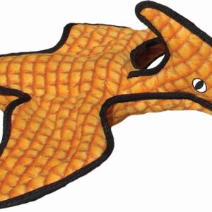 Tuffy Dinosaur Series Dog Toy Pteradactyl Orange 23 in