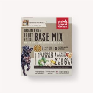 The Honest Kitchen Preferance Dehydrated Grain Free Fruit and Veggie Base Mix Recipe Dry Dog 3 Lbs