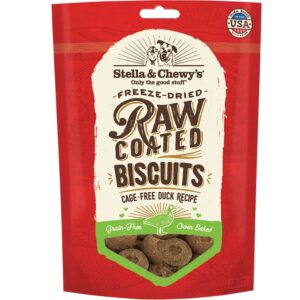 Stella & Chewys Dog Raw Coated Biscuits Duck 9Oz
