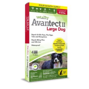 Vetality Avantect II Flea & Tick For Dogs 0.404 fl. oz 4 Count
