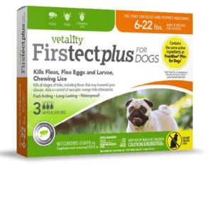 Vetality Firstect Plus Flea & Tick for Dogs 0.069 fl. oz 3 Count