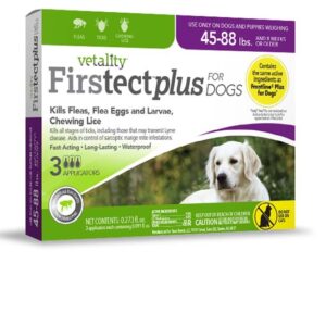 Vetality Firstect Plus Flea & Tick for Dogs 0.273 fl. oz 3 Count