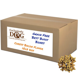 Exclusively Pet Best Buddy Bones Mini Grain-Free Cheesy Bacon Flavor Treats 16 Lb