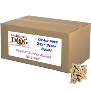 Exclusively Pet Best Buddy Bones Grain-Free Peanut Butter Flavor Treats 10 Lb