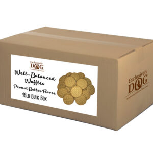 Exclusively Pet Dog Wheat/Corn/Soy Free Waffles Peanut Butter 16 Lb