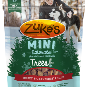 Zukes Dog Mini Naturals Tree Cranberry and Turkey 5Oz
