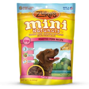 Zukes Dog Mini Naturals Roasted Pork 1Lb