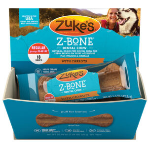 Zukes Dog Z-Bone Regular Carrot 18 Pack