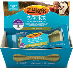 Zukes Dog Z-Bone Large Apple 12 Pack