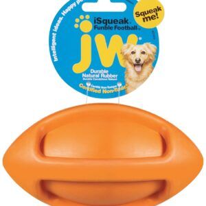 JW Pet iSqueak Funble Dog Toy Football Assorted Medium