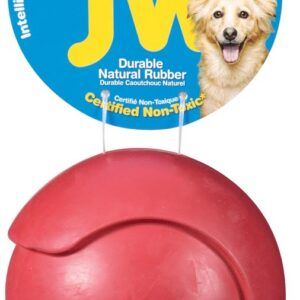 JW Pet iSqueak Bouncin' Dog Toy Baseball Assorted Large