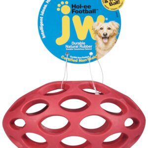 JW Pet Hol-ee Football Dog Toy Assorted Medium