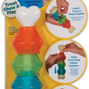JW Pet Treat Pod Bone Dog Toy Large